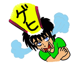 Man with a hot heart sticker #8007776