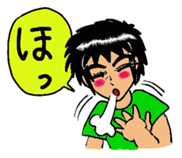 Man with a hot heart sticker #8007777