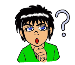 Man with a hot heart sticker #8007780