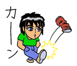 Man with a hot heart sticker #8007793