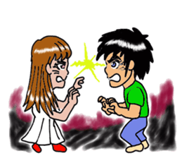 Man with a hot heart sticker #8007795