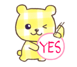 FRIENDS BEARS of PLAIDS & STRIPES sticker #8007828