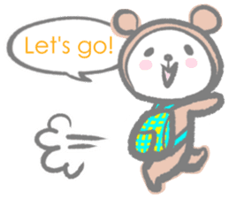 Kawaii Teddy Bear 3 (English ver.) sticker #8008234
