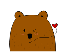 Boobaa Bear sticker #8008445