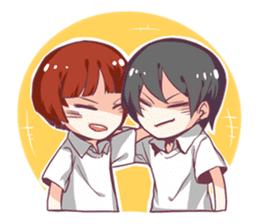 A-yu's & Lun's Student Routine sticker #8008778