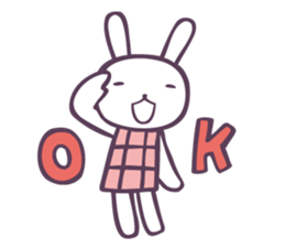 White Rabbit and Brown Bunny sticker #8009332