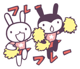White Rabbit and Brown Bunny sticker #8009353