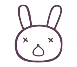 White Rabbit and Brown Bunny sticker #8009359