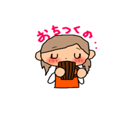 ORANGE chan for couples.(girls use) sticker #8009454