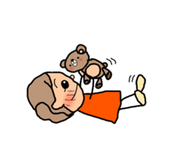 ORANGE chan for couples.(girls use) sticker #8009463