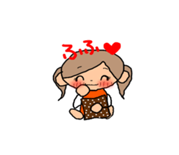 ORANGE chan for couples.(girls use) sticker #8009474