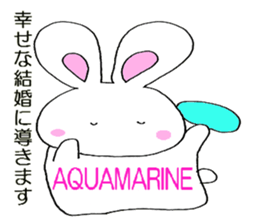 HAPPY POWER STONE BUNNY Sticker sticker #8009589