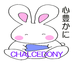 HAPPY POWER STONE BUNNY Sticker sticker #8009593