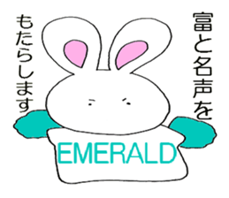 HAPPY POWER STONE BUNNY Sticker sticker #8009597