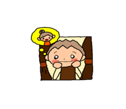 BROWN kun for couples(boys use) sticker #8009793