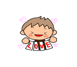 BROWN kun for couples(boys use) sticker #8009798