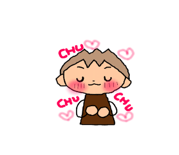 BROWN kun for couples(boys use) sticker #8009801
