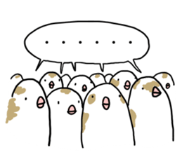 A Mass of Bengalese Finches sticker #8009804