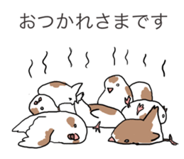 A Mass of Bengalese Finches sticker #8009806