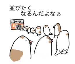 A Mass of Bengalese Finches sticker #8009815