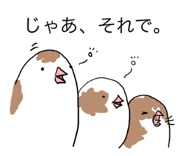 A Mass of Bengalese Finches sticker #8009822