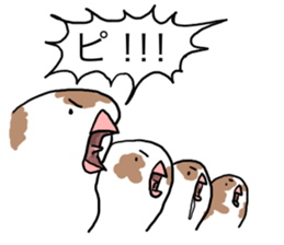 A Mass of Bengalese Finches sticker #8009837