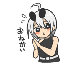 Aggression! Gray sticker #8009962