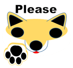 Shiba-Inu POM english ver. sticker #8009990