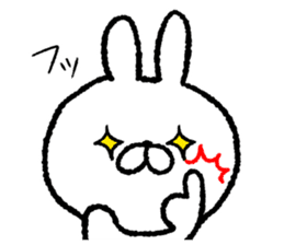 The loosely cute white rabbit.2 sticker #8010427