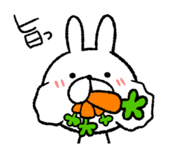 The loosely cute white rabbit.2 sticker #8010432