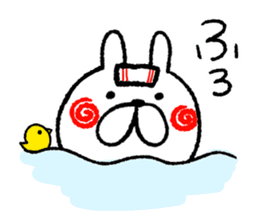 The loosely cute white rabbit.2 sticker #8010433