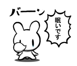 Combination rabbit sticker #8010688