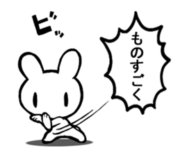 Combination rabbit sticker #8010694