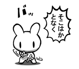 Combination rabbit sticker #8010702