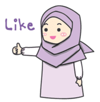 Aleena cute hijab sticker #8010747