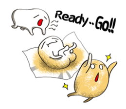 Ms. Red Bean Mochi sticker #8012086