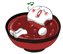 Ms. Red Bean Mochi sticker #8012099