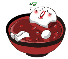 Ms. Red Bean Mochi sticker #8012099