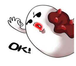 Ms. Red Bean Mochi sticker #8012107