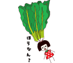 Yamaguchi dialect of vegetables sticker #8012630
