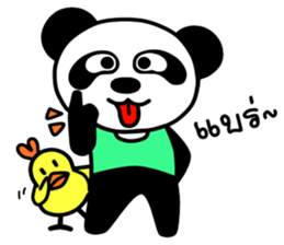Panda & Chicken Friends Forever sticker #8012724