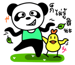 Panda & Chicken Friends Forever sticker #8012729