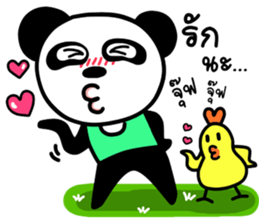 Panda & Chicken Friends Forever sticker #8012734