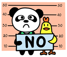 Panda & Chicken Friends Forever sticker #8012740