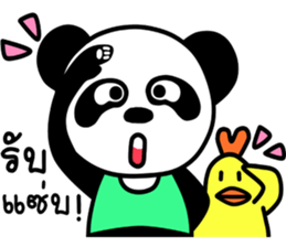 Panda & Chicken Friends Forever sticker #8012749