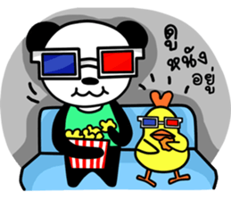Panda & Chicken Friends Forever sticker #8012750