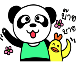 Panda & Chicken Friends Forever sticker #8012753