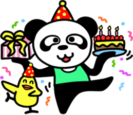 Panda & Chicken Friends Forever sticker #8012761