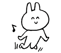 Flexible rabbit sticker #8013608