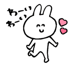 Flexible rabbit sticker #8013610